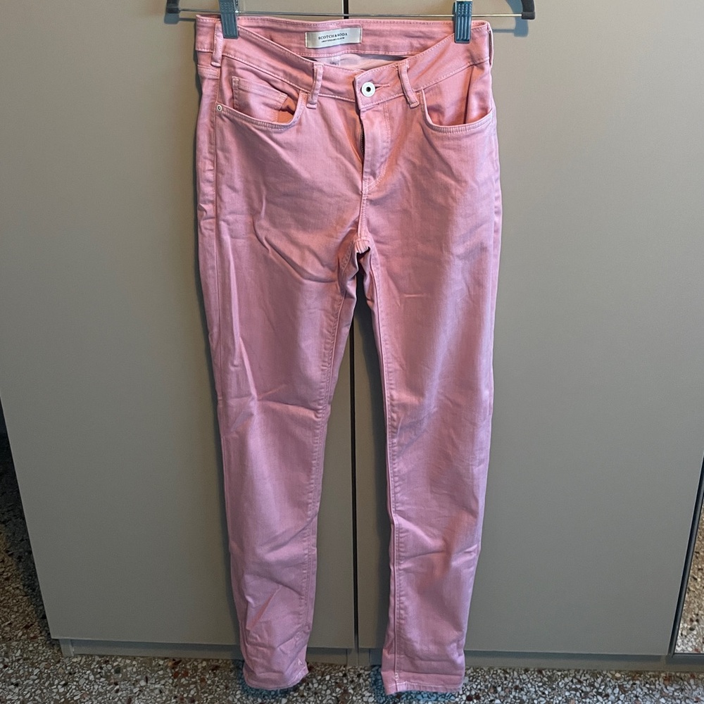 Scotch & Soda Jeans pink skinny style